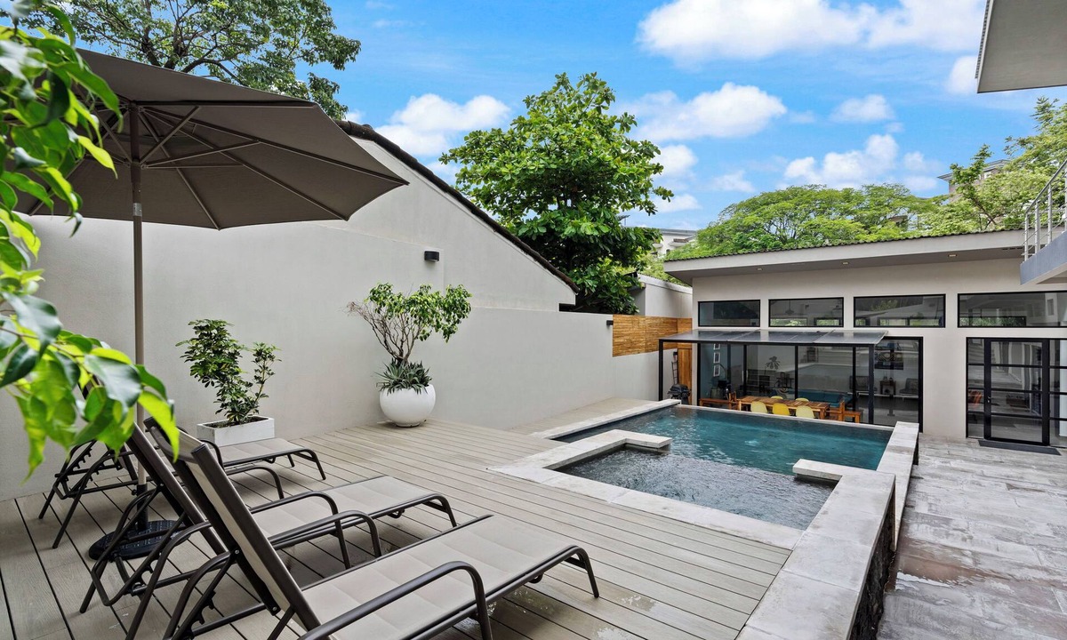 Playa Langosta House | Charming 4-bedroom house with Private pool, Walking distance to the beach.