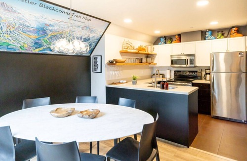 Whistler Creekside Apartment | Creekside 3BR: Sleeps 8,Hot Tub,Pool,Parking, WALK to Lifts, Shopping and More!