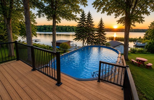 Bobcaygeon Cottage | Luxury Waterfront Cottage with Swimming Pool, Hot Tub, Kayaks, Pedal Boat & Dock