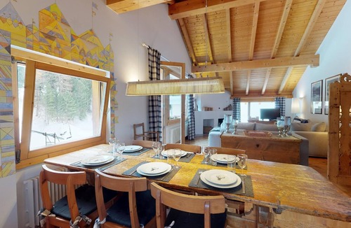 Sankt Moritz-Bad Apartment | Quiet location at the beginning of the forest, next to the cross-country-slopes.