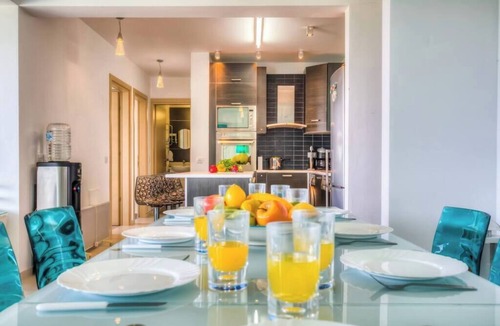 Paralimni Apartment | Trident Beach Front Suite is located just a few meters from the quiet beach of Ayia Triada,
