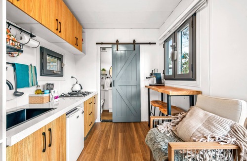 Hartley House | Unique two tiny homes set up with private dam