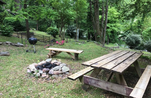 Chimney Rock Cabin | Waterfall View Cabin with Last of the Mohicans Waterfall view.