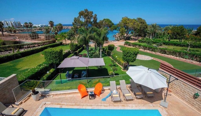 A Beachfront Villa with private Heated Pool (Additional charges apply)