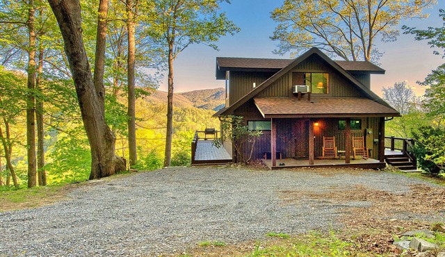 A-Frame on Private Mountaintop with Long Range Views