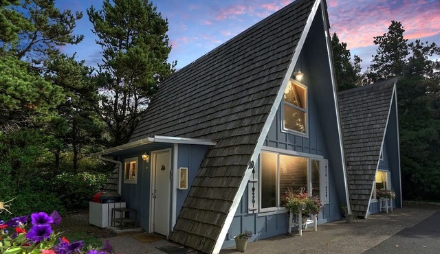 Charming A Frame Nestled Amidst Trees in Otter Rock, Oregon