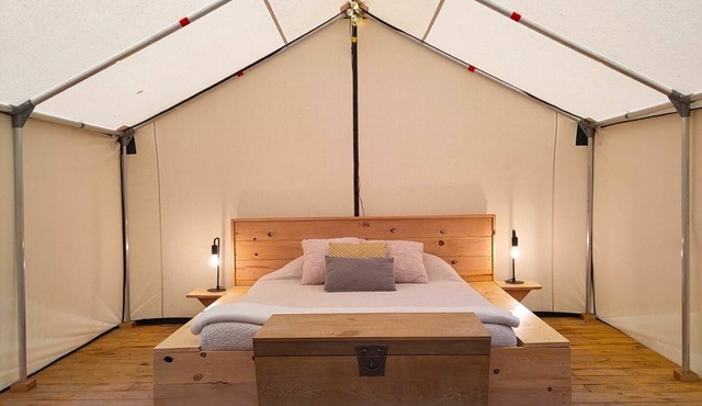 Cicily Tent | Canvas Tent with Lake Access