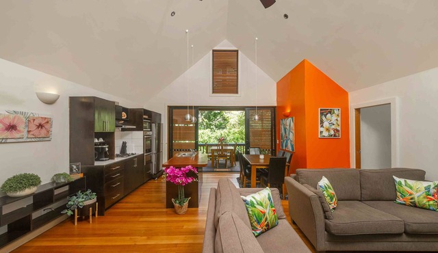Comfortable 2-Bedroom Villa surrounded by lush gardens