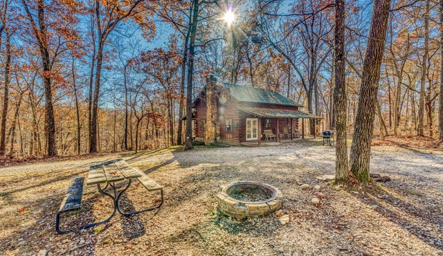 Cozy, Rustic, & Spacious 10-person cabin near Grinder's Ferry & Tyler Bend!