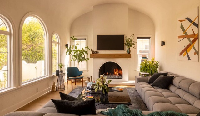 Hauser House, Modern Artful Spanish-style Bungalow