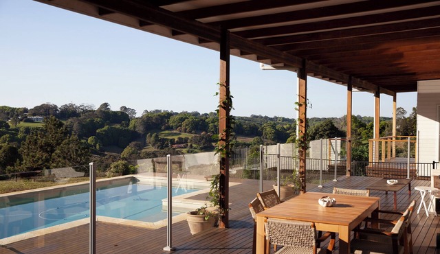 Luxury Byron Hinterland Retreat | Panoramic Vistas from Pool, Gardens & Home