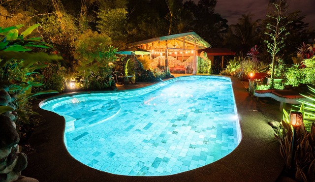 Macaw Riverfront Villa with A Pool Near A Beach