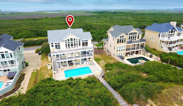 OCEANFRONT, Pool, ELEV, Pool Table, Ocean Views, PI256, Cabana Beach in Corolla