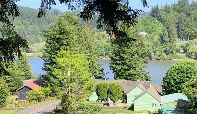 Quiet, pet-friendly home with a great view of the Yaquina River!