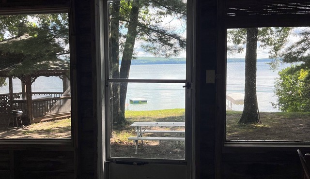 Rustic View Cabin sits on a 2.5 acres on beautiful Hubbard Lake.