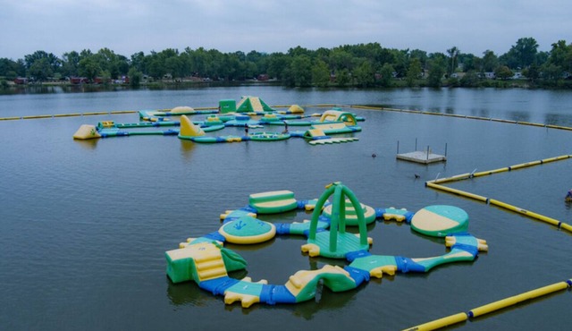 Stay Steps from Pine Lake | Family Cabin & Scenic Grounds | Pool & Kid's Area