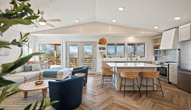 Sunset Bluff Blue House