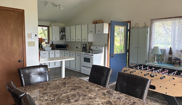 Waterfront on Lake Huron, private setting, oversized yard with amazing sunsets! in Goderich